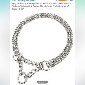 Martingale Pinch Collar Stainless Steel XS